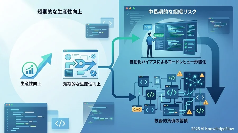 【品質・運用リスク】技術的負債の加速と開発者のスキル毀損 - Section Image