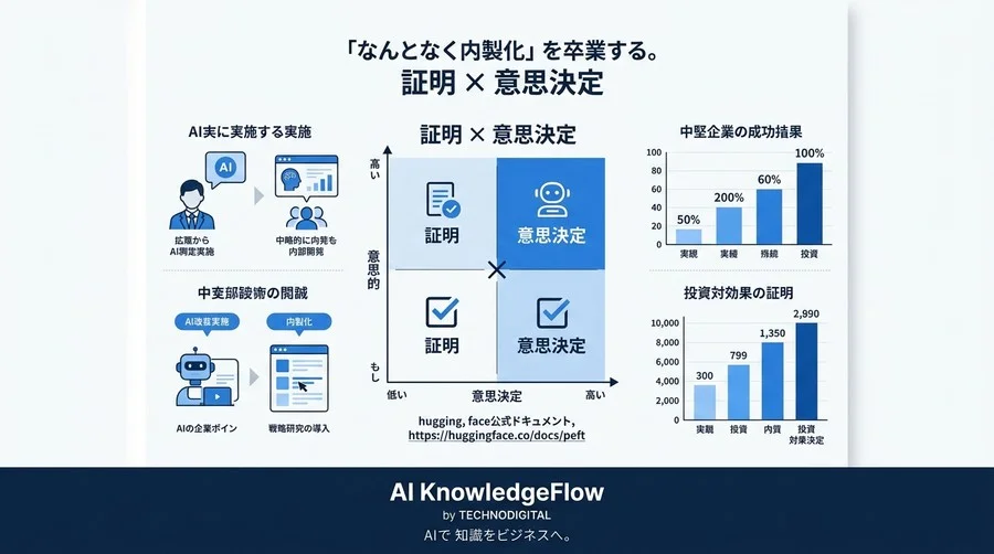 「なんとなく内製化」を卒業する。中堅企業向けAI導入の成功指標と投資対効果の証明ガイド - Conclusion Image