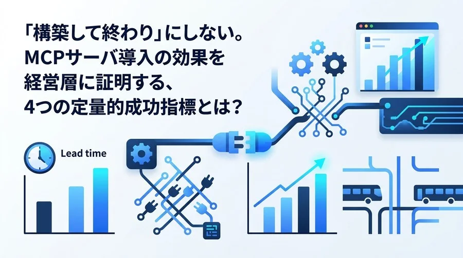 「構築して終わり」を防ぐMCPサーバの導入指標。AIエージェントのROIと開発効率化を測定する4つのKPI