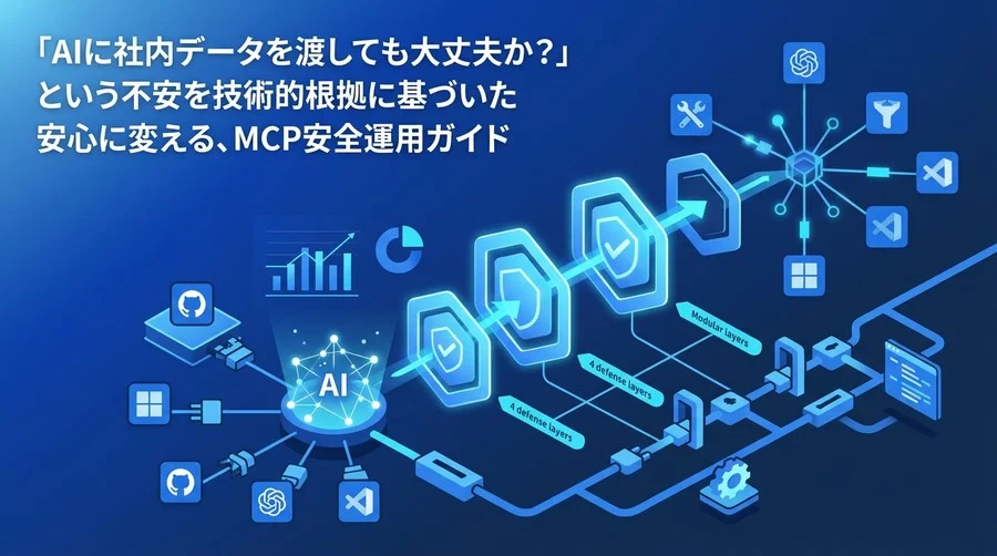 「AIに社内データを渡す不安」を払拭するMCPセキュリティ運用・導入ガイド