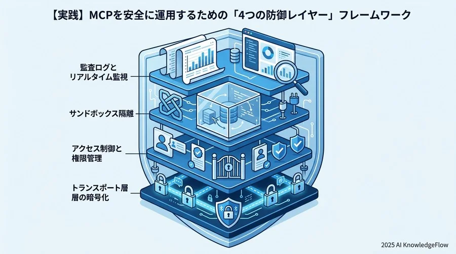 【実践】MCPを安全に運用するための「4つの防御レイヤー」フレームワーク - Section Image