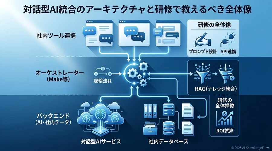 対話型AI統合のアーキテクチャと研修で教えるべき全体像 - Section Image