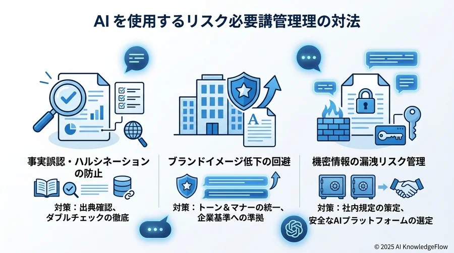 AIによる文章作成で「絶対にやってはいけない」3つのリスク管理 - Section Image 3