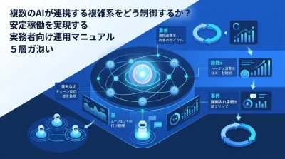 マルチエージェント・アーキテクチャ運用ガイド：自律型AIの不確実性を制御する5階層ガバナンス