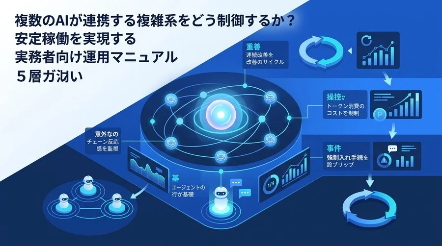 マルチエージェント・アーキテクチャ運用ガイド：自律型AIの不確実性を制御する5階層ガバナンス