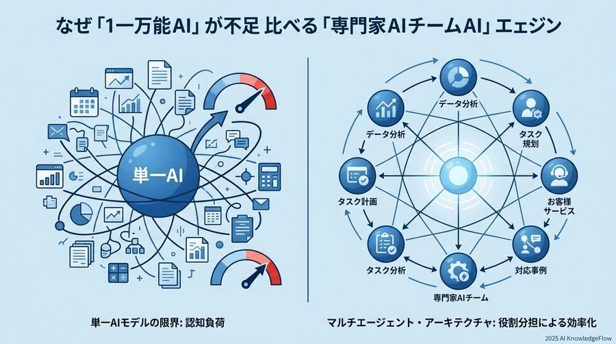 なぜ「万能な1つのAI」ではなく「専門家AIのチーム」が必要なのか？ - Section Image