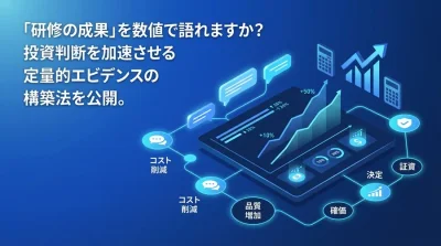 【経営層向け】対話型AI研修の投資対効果（ROI）を可視化する定量評価フレームワーク