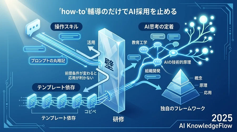 なぜ「操作方法」だけの研修では現場のAI活用が止まるのか - Section Image