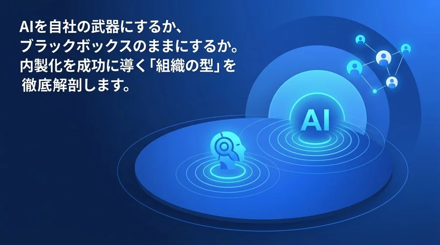 AI内製化ロードマップ実践アプローチ：外注依存から脱却し組織の技術資産を構築する3段階の組織変革