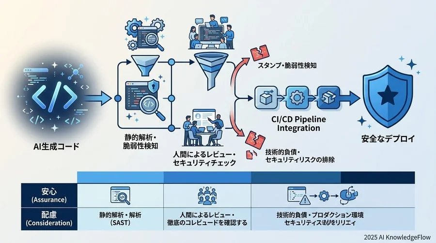 【リスク3：技術的負債】AI生成コードによる品質低下とセキュリティホールの発生 - Section Image