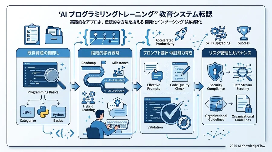 研修コンテンツのアップデート手順：プロンプト設計とコード検証能力を主軸に据える - Section Image 3