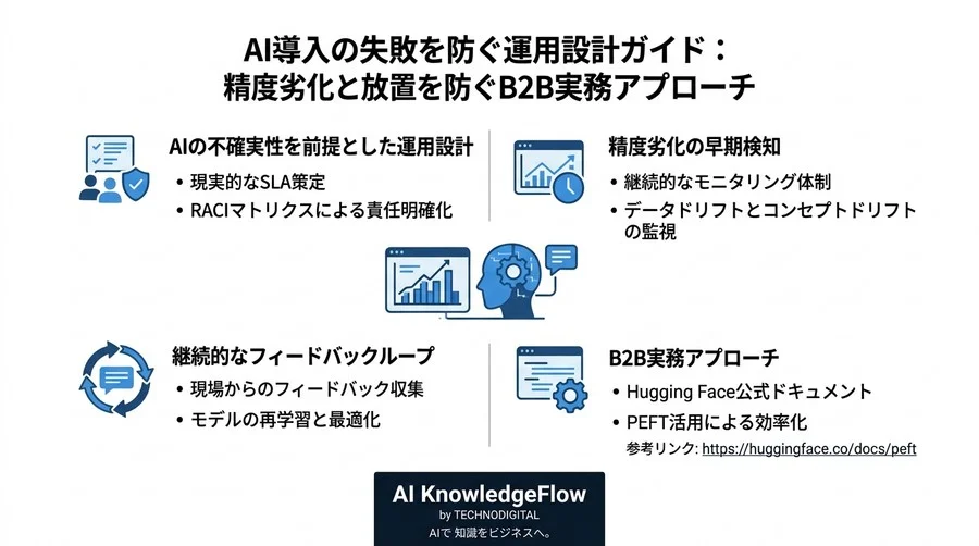 AI導入の失敗を防ぐ運用設計ガイド：精度劣化と放置を防ぐB2B実務アプローチ - Conclusion Image